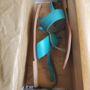 Joie Bastia Knot Thong sandals Lagoon color size 37